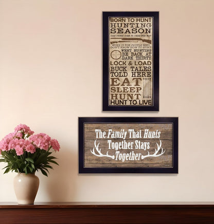 Set Of Two Hunting Season Black Framed Print Wall Art HomeRoots