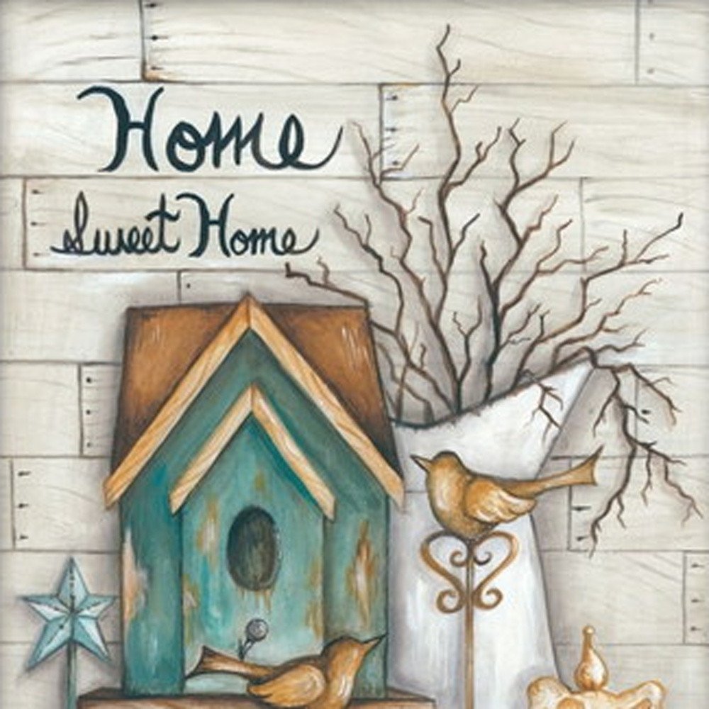 Set Of Two Home Sweet Home 2 White Framed Wall Art — view 4