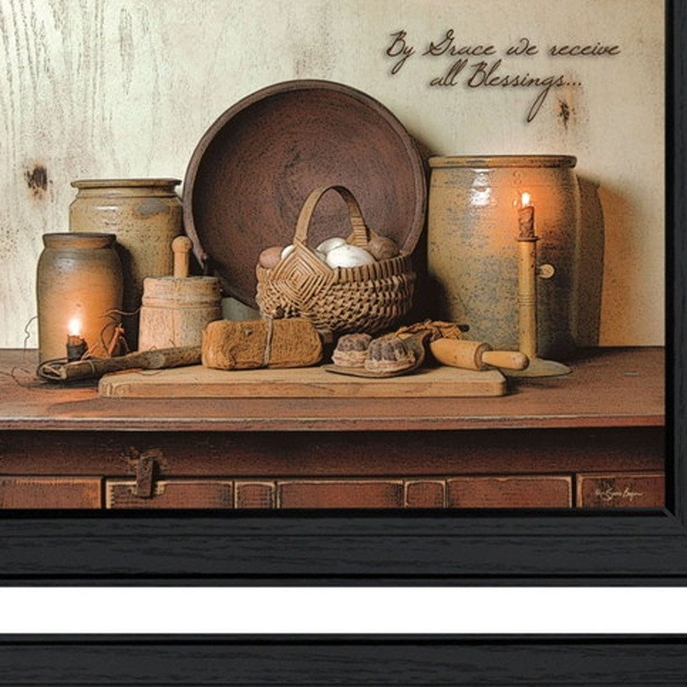 Set Of Two By Grace 2 Black Framed Wall Art — view 3