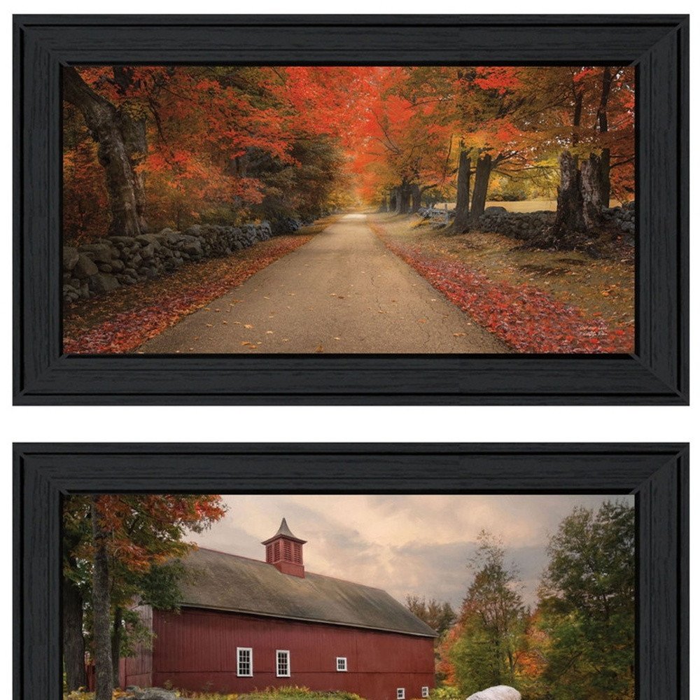 Set Of Two October Lane Black Framed Wall Art — view 4