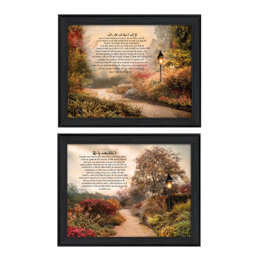 Set Of Two Celebration of Life Black Framed Wall Art — view 4