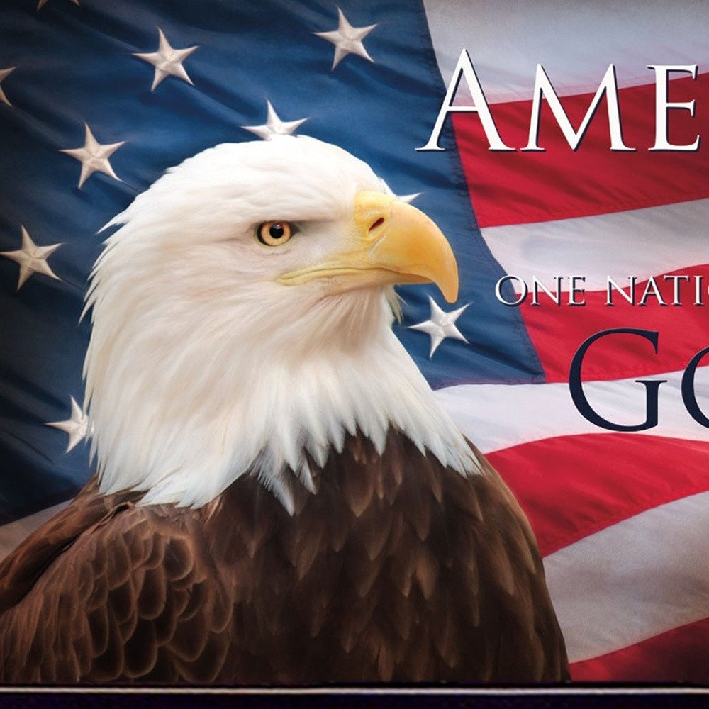 Set Of Two Oh Beautiful America Black Framed Wall Art — view 4
