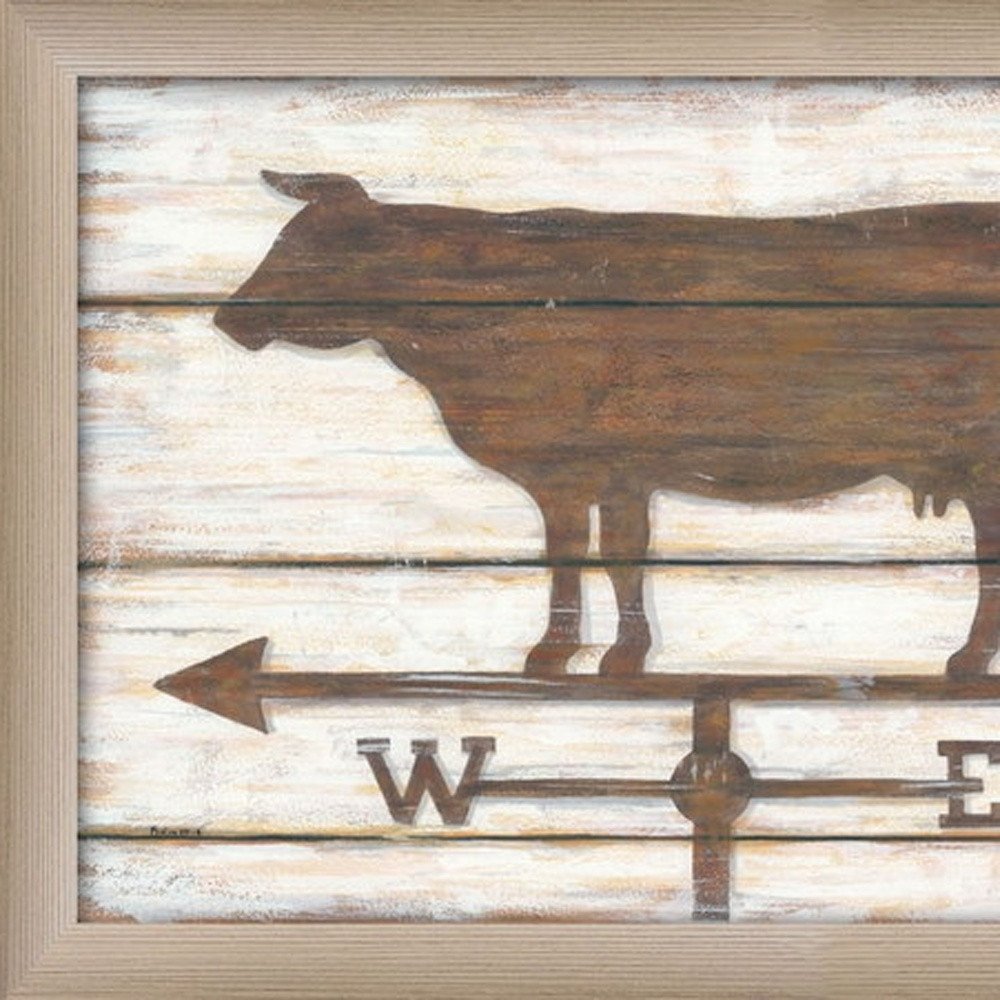 Set Of Two Country Bath Shelf Brown Framed Wall Art — view 4