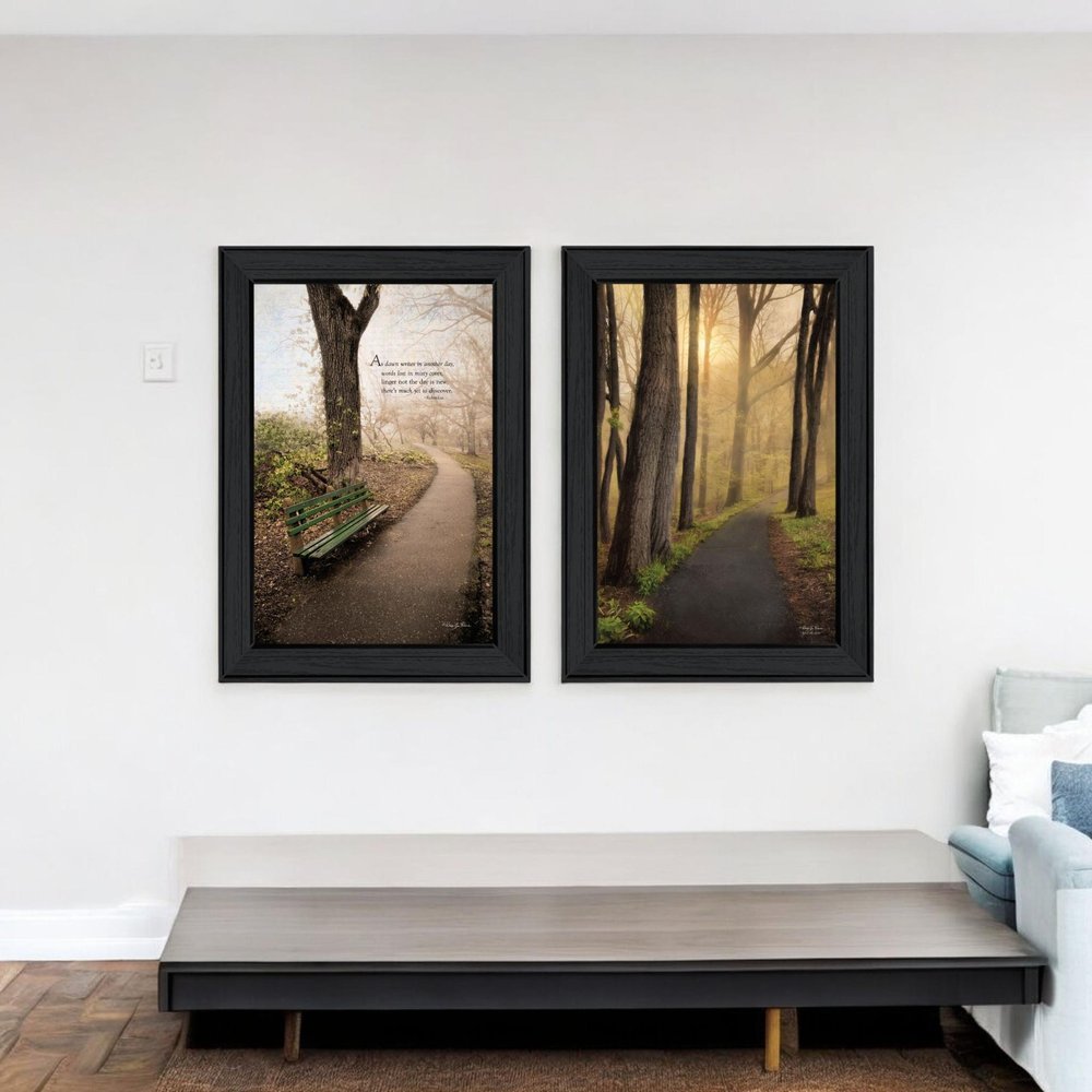 Set Of Two After The Rain Black Framed Wall Art — view 5
