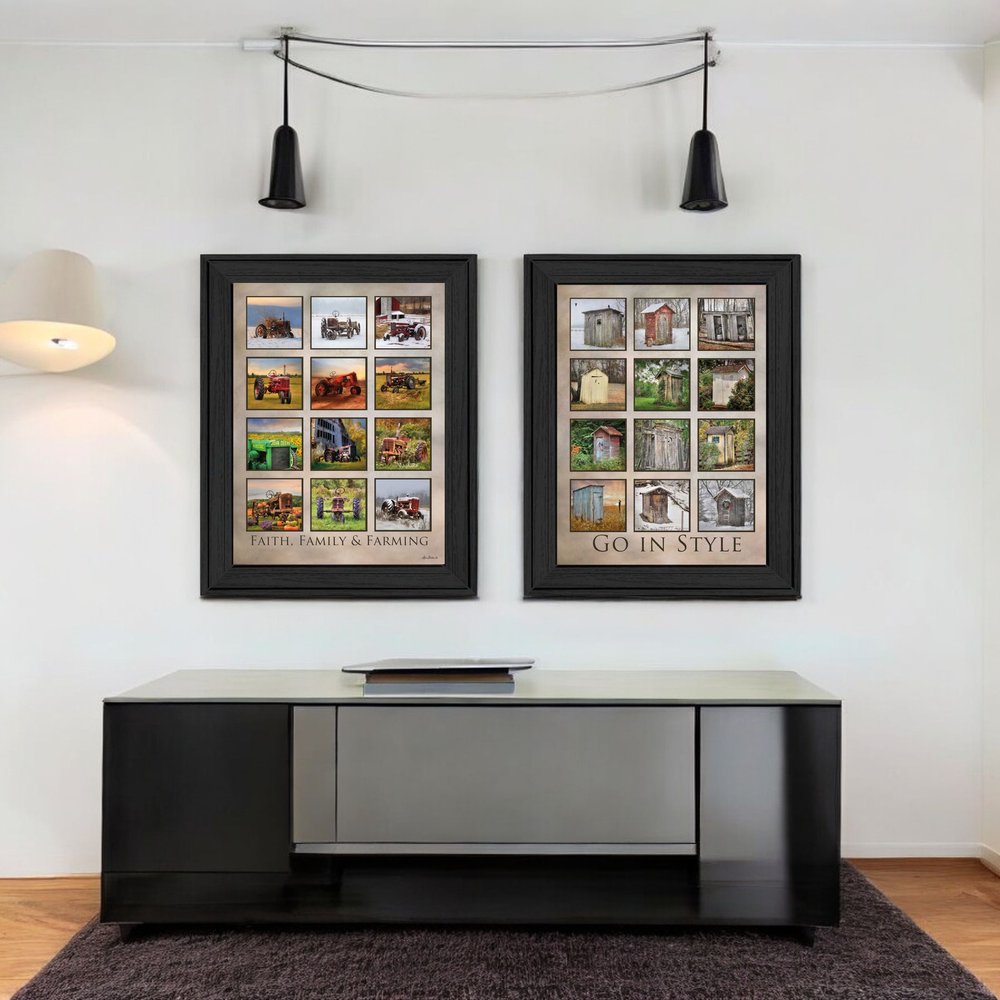 Set Of Two Farming Black Framed Wall Art — view 5