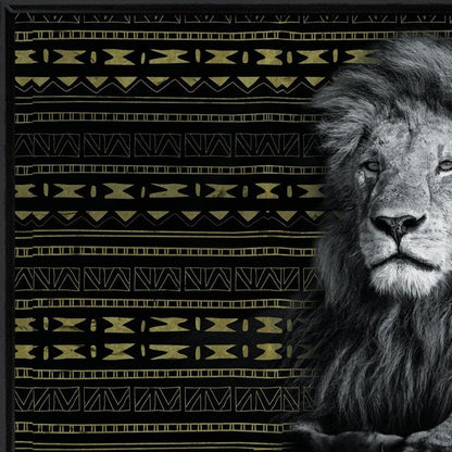 Set Of Two Elegant Wildlife Black Framed Wall Art