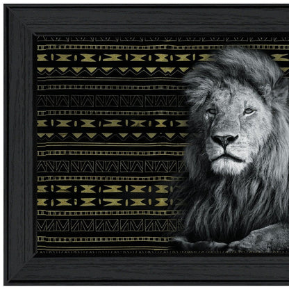 Set Of Two Elegant Wildlife Black Framed Wall Art