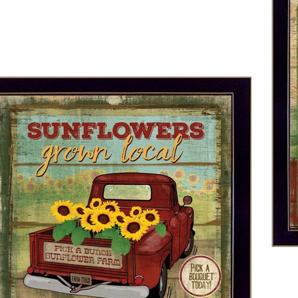 Set Of Two Break of Day Black Framed Wall Art — view 3