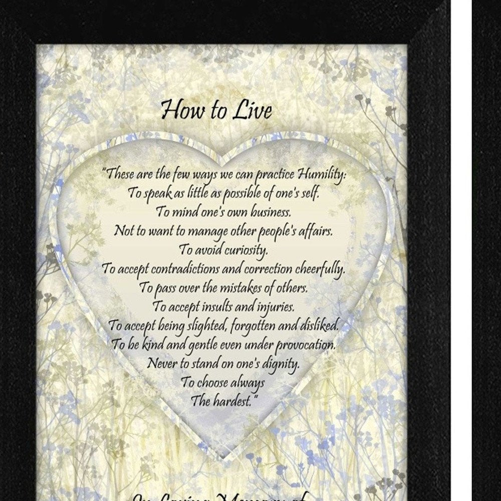 Set Of Two How To Live Quotes Black Framed Wall Art — view 4