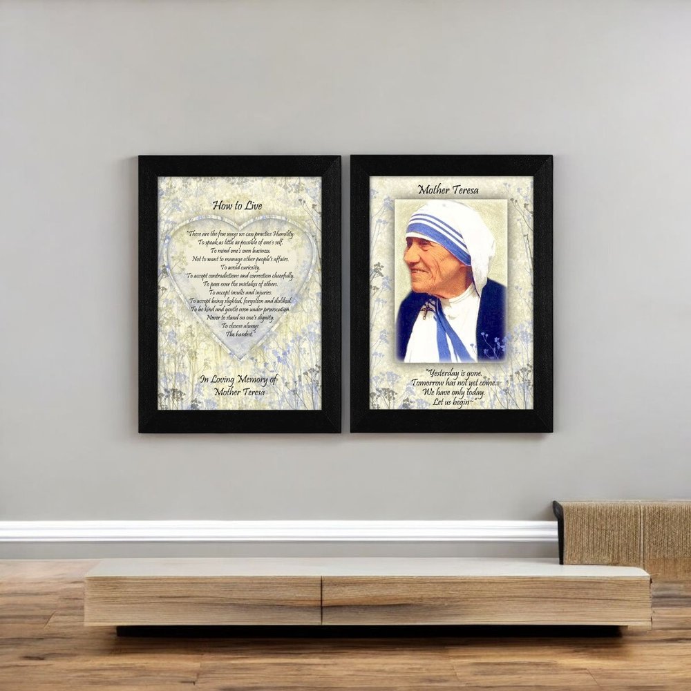 Set Of Two How To Live Quotes Black Framed Wall Art — view 6
