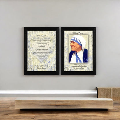 Set Of Two How To Live Quotes Black Framed Wall Art
