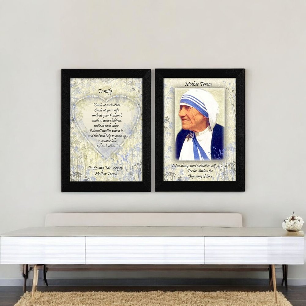 Set Of Two Family Quotes Black Framed Wall Art — view 6