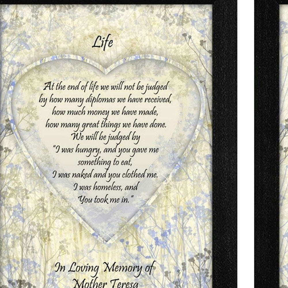Set Of Two Life Quotes Black Framed Wall Art — view 5