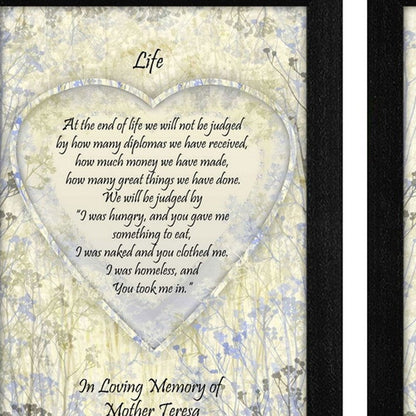 Set Of Two Life Quotes Black Framed Wall Art
