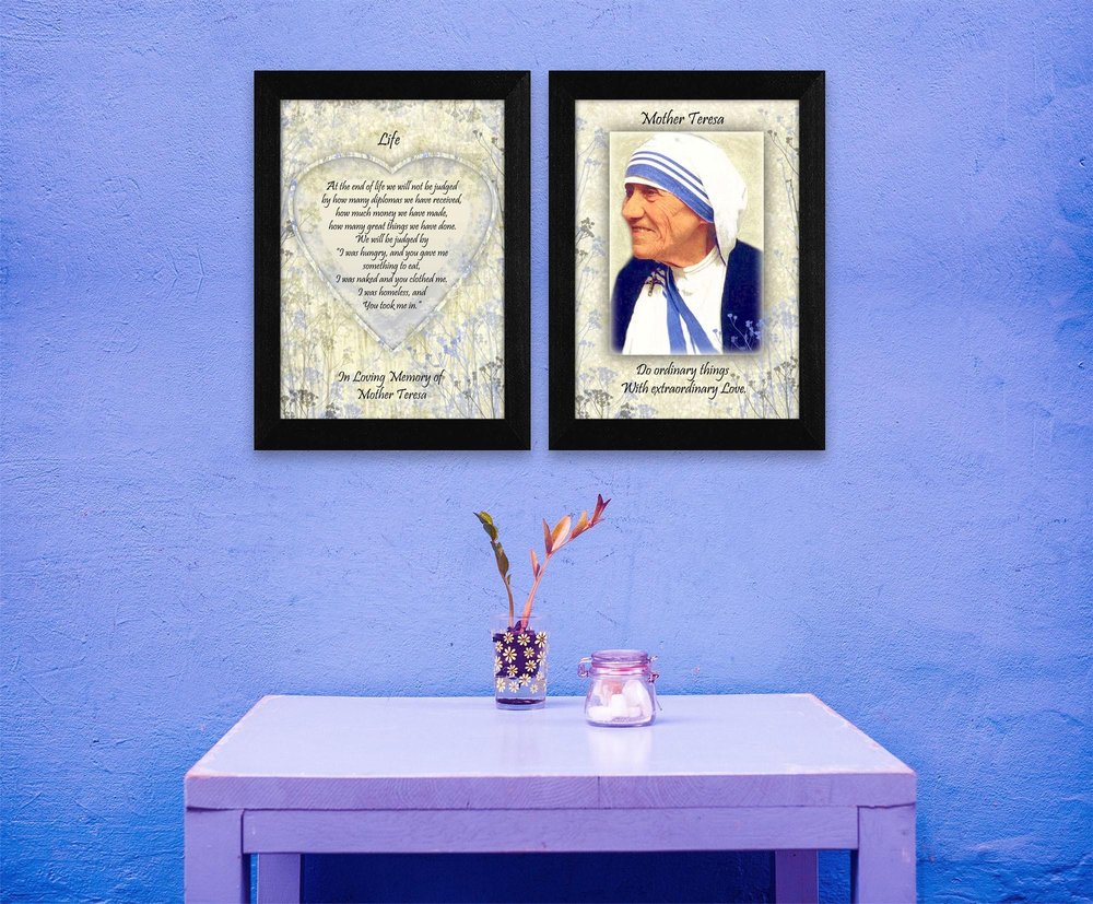 Set Of Two Life Quotes Black Framed Wall Art — view 1