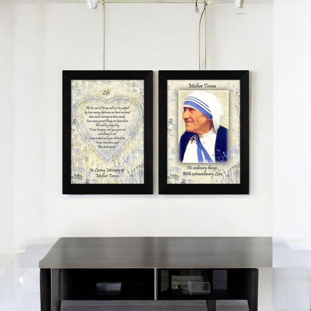 Set Of Two Life Quotes Black Framed Wall Art — view 6
