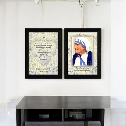 Set Of Two Life Quotes Black Framed Wall Art