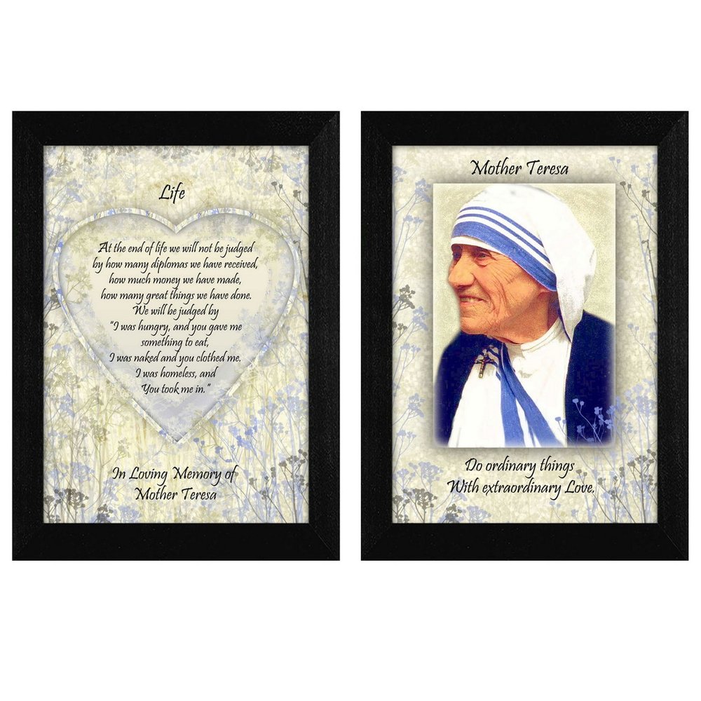 Set Of Two Life Quotes Black Framed Wall Art — view 4
