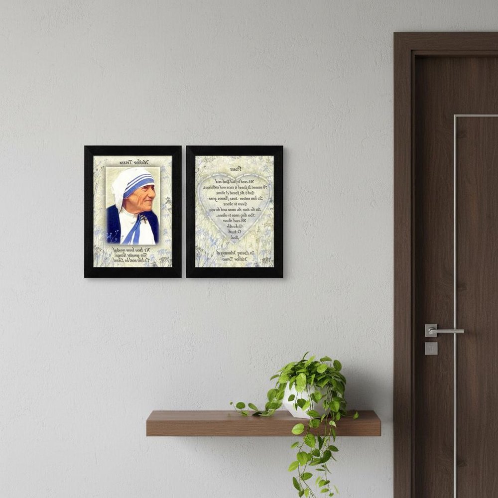 Set Of Two Peace Quotes Black Framed Wall Art — view 6