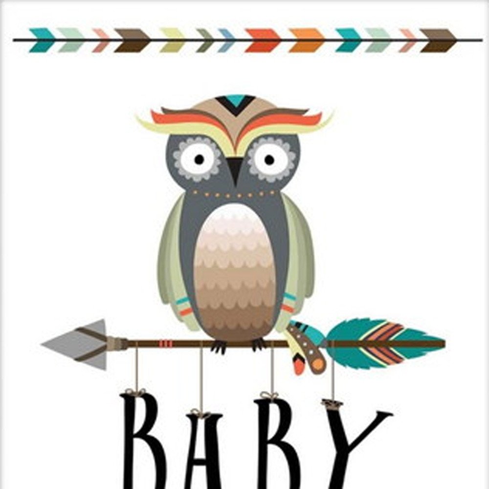 Set Of Two Baby Owl or Dream Big 2 White Framed Wall Art