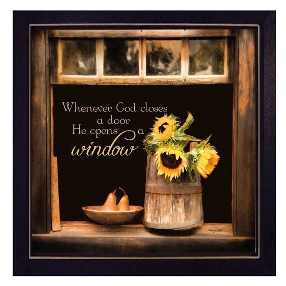 Set Of Two Sunny Windows Black Framed Wall Art — view 4