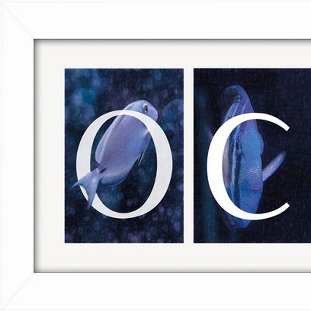 Set Of Two Ocean or Beach White Framed Print Wall Art — view 4
