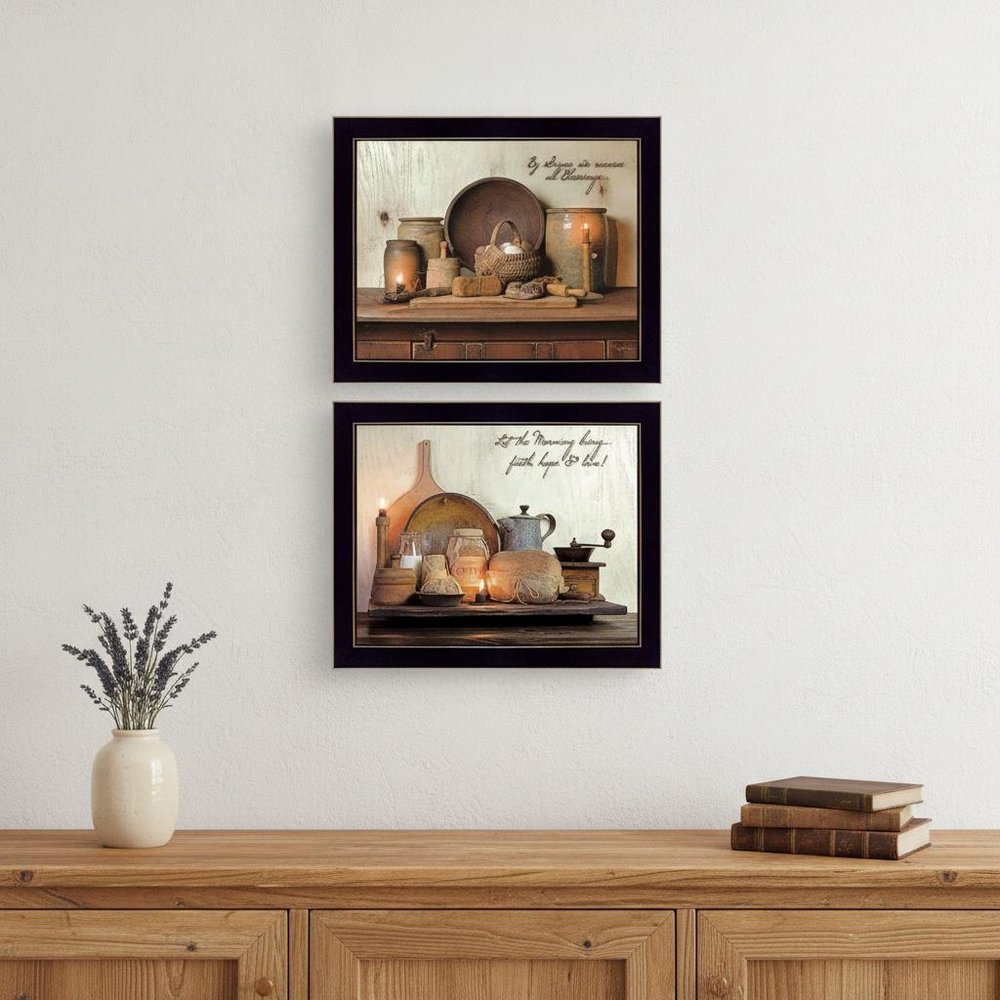 Set Of Two By Grace 1 Black Framed Print Wall Art — view 6
