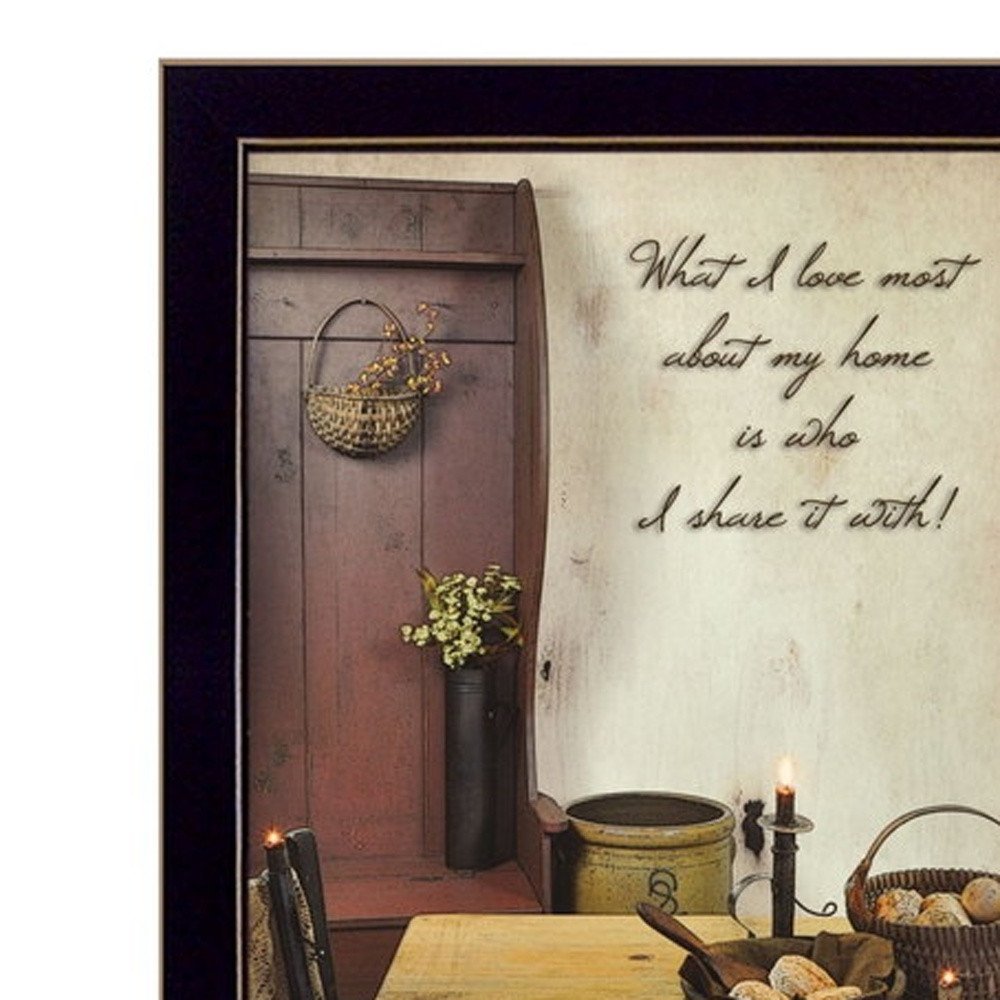 Set Of Two What I Love Most Black Framed Print Wall Art — view 10