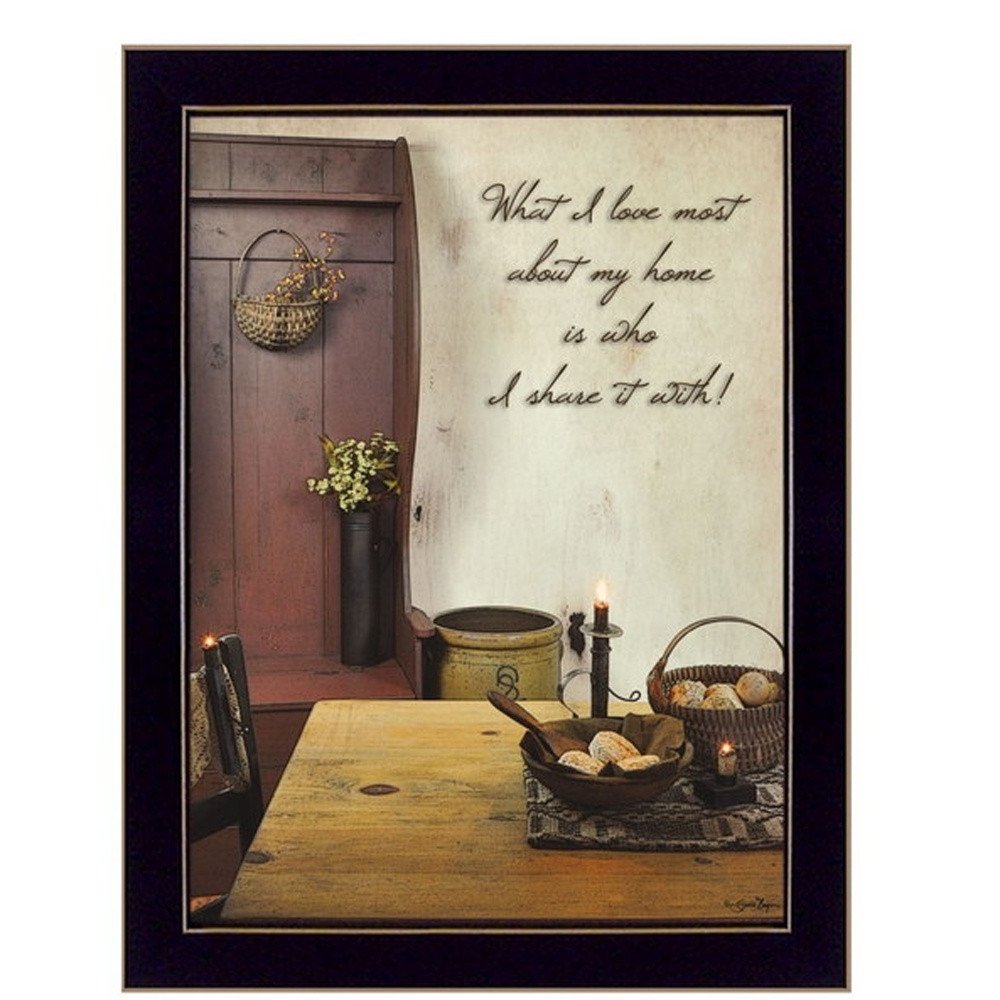 Set Of Two What I Love Most Black Framed Print Wall Art — view 11