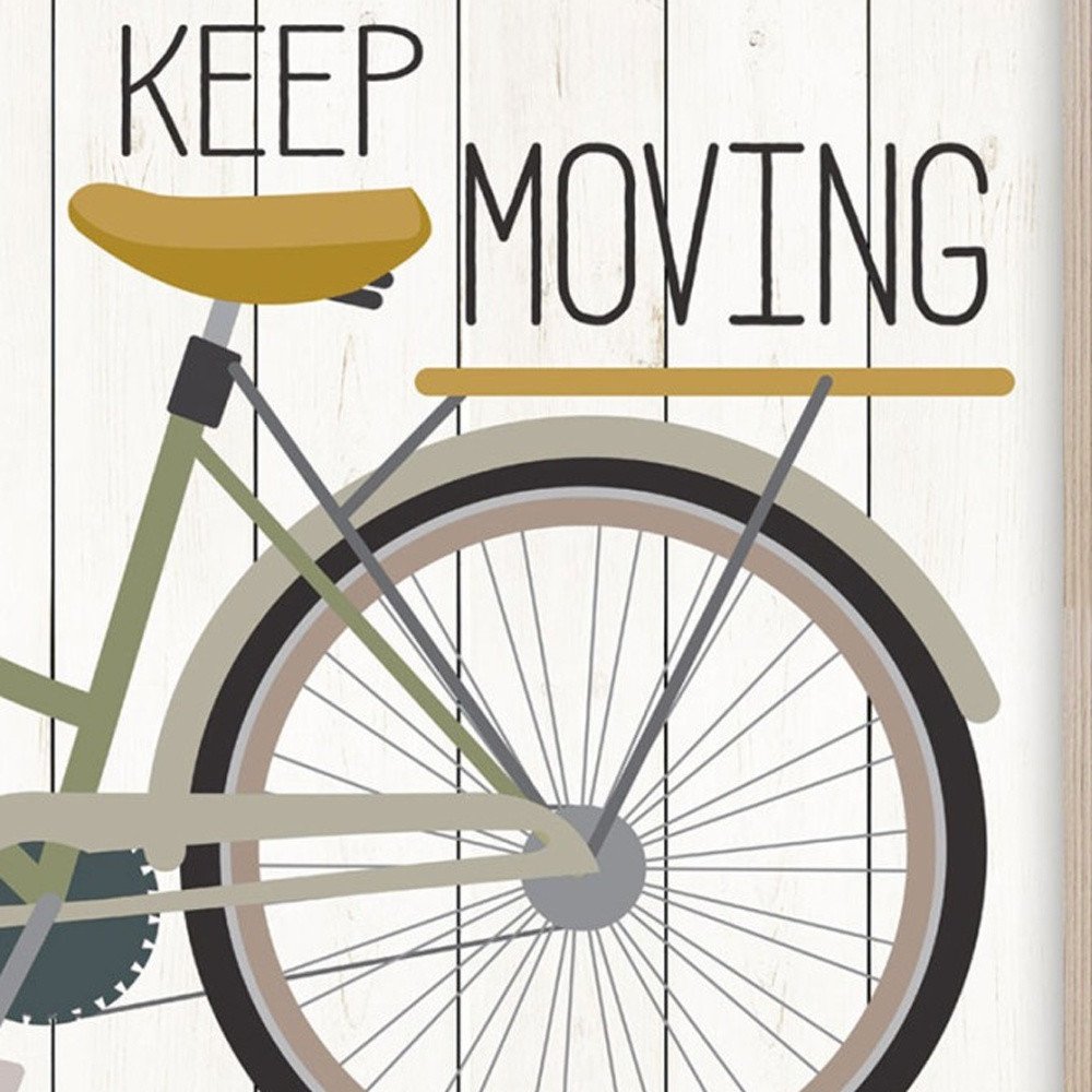 Set Of Two Pedal it Out 1 Brown Framed Print Wall Art — view 4