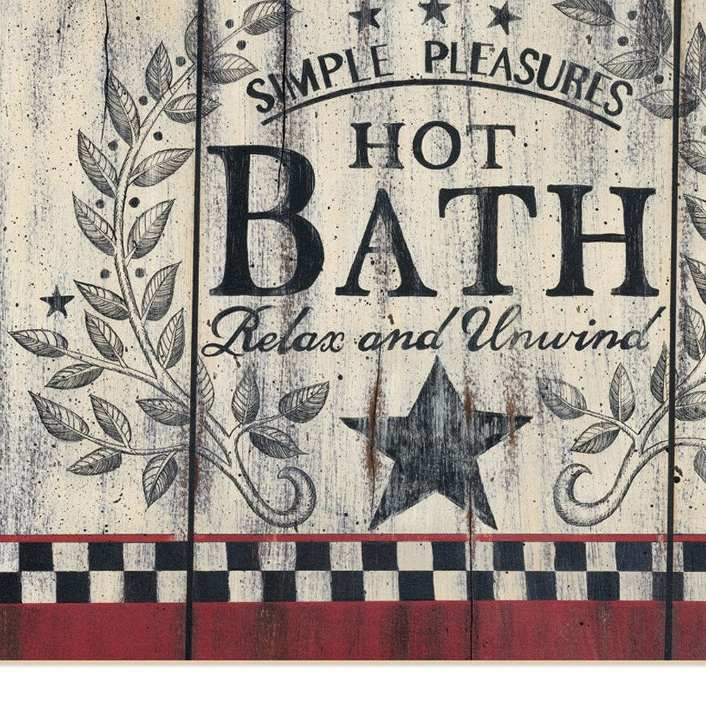 Set Of Two Hot Bath 10 White Framed Print Bathroom Wall Art — view 4