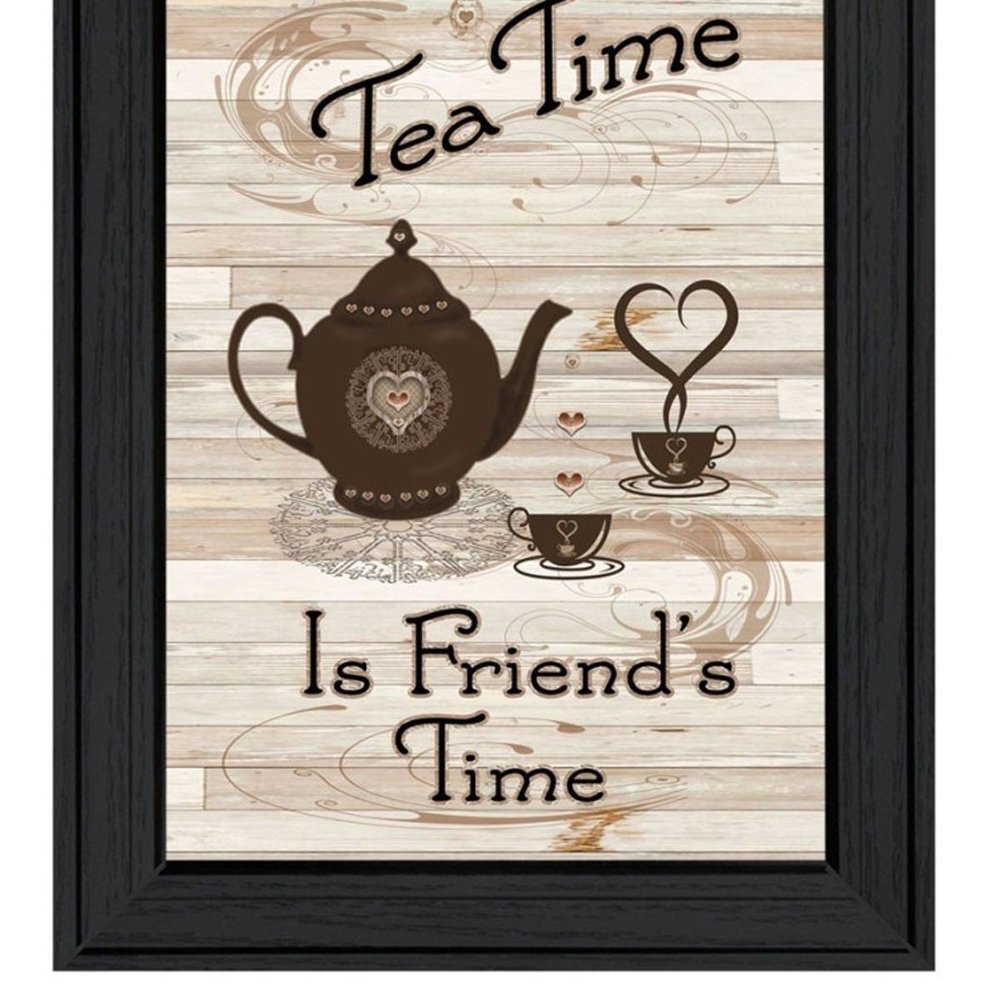 Set Of Four Friendship 1 Black Framed Print Kitchen Wall Art — view 3