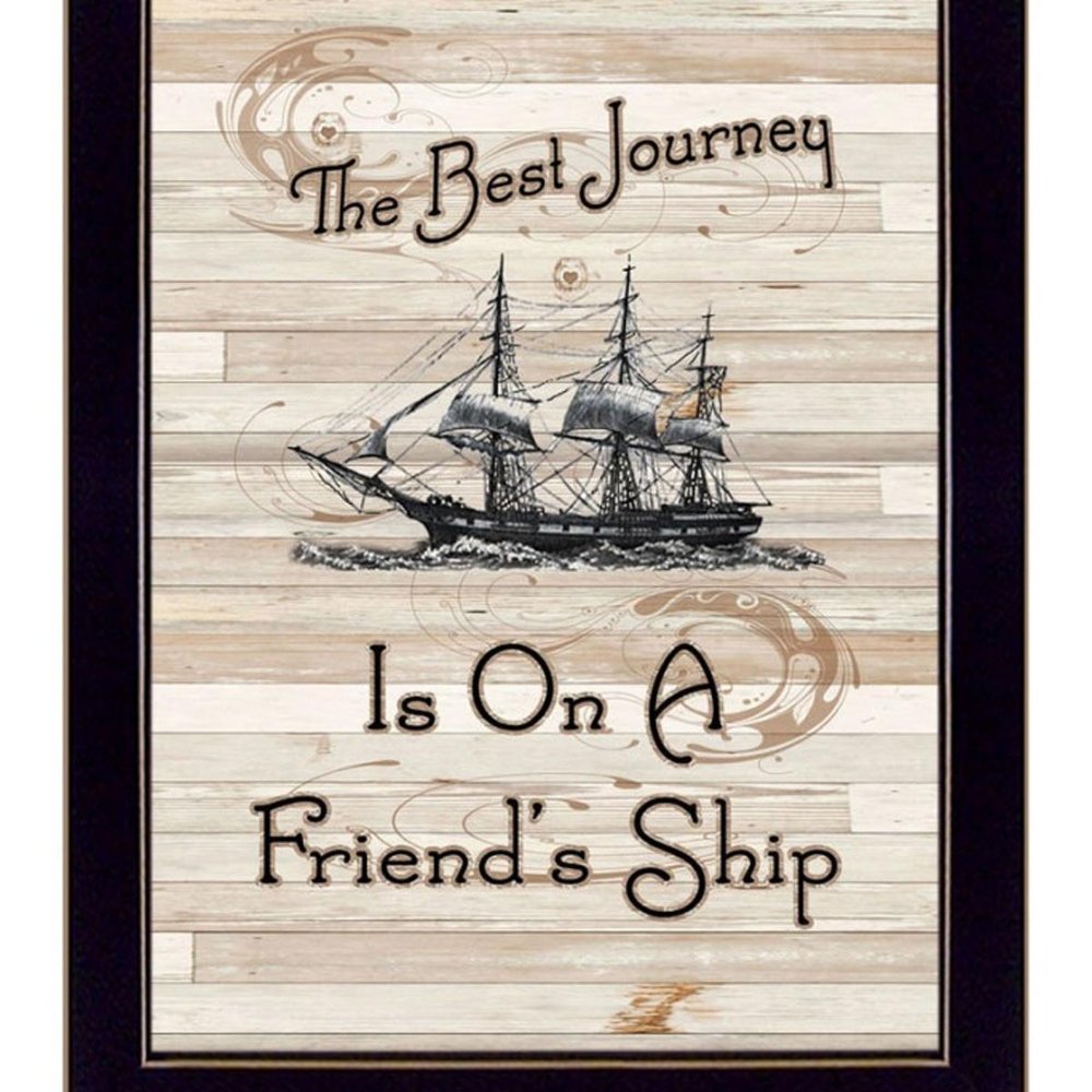 Set Of Four Friendship 2 Black Framed Print Kitchen Wall Art — view 3