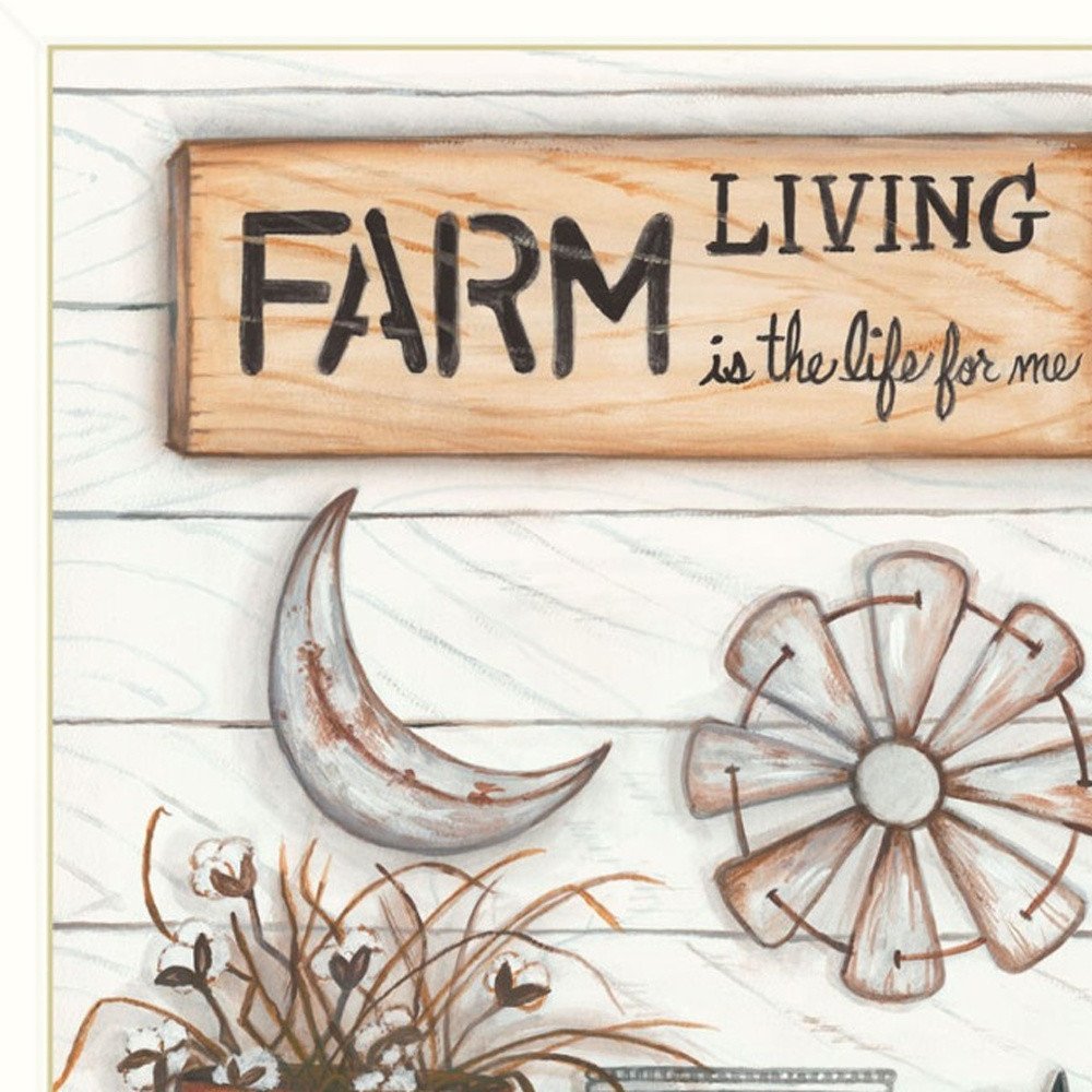 Set Of Two Farm Living 2 White Framed Print Wall Art — view 3