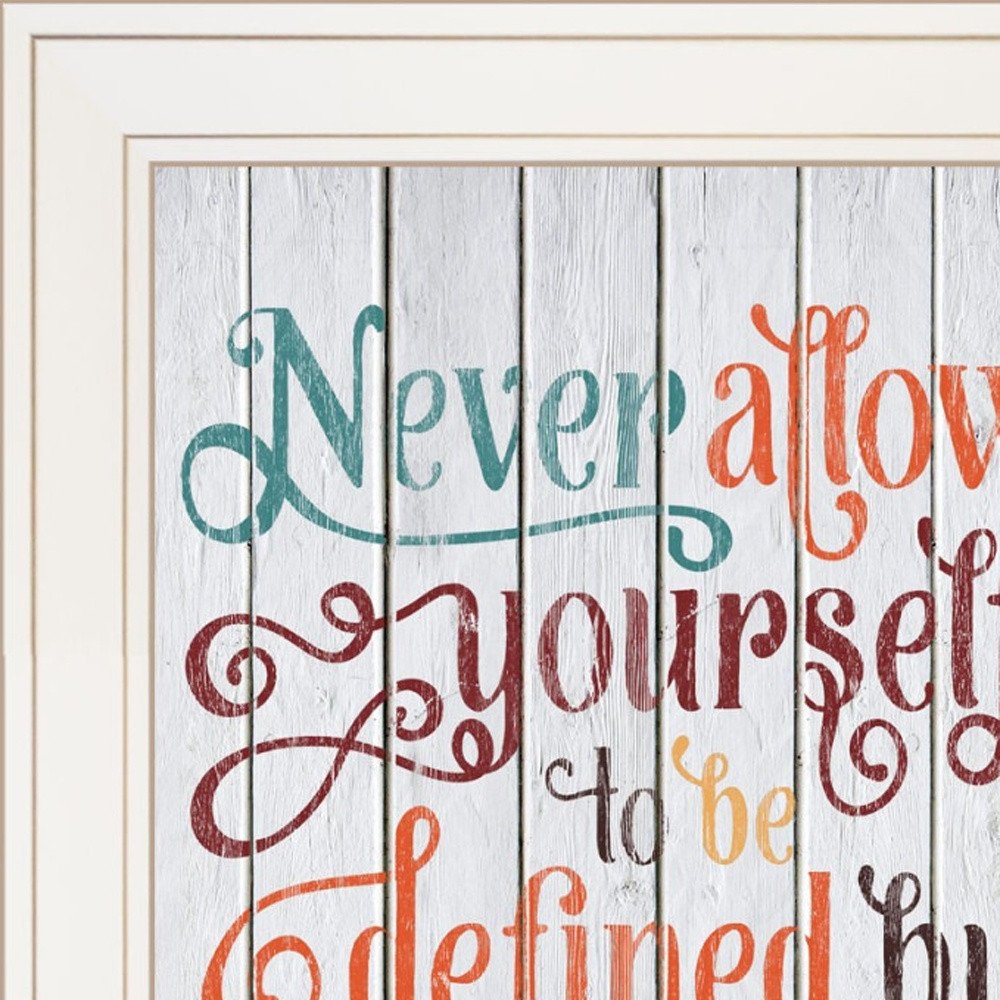 Set Of Two Who You Think 1 White Framed Print Wall Art — view 3