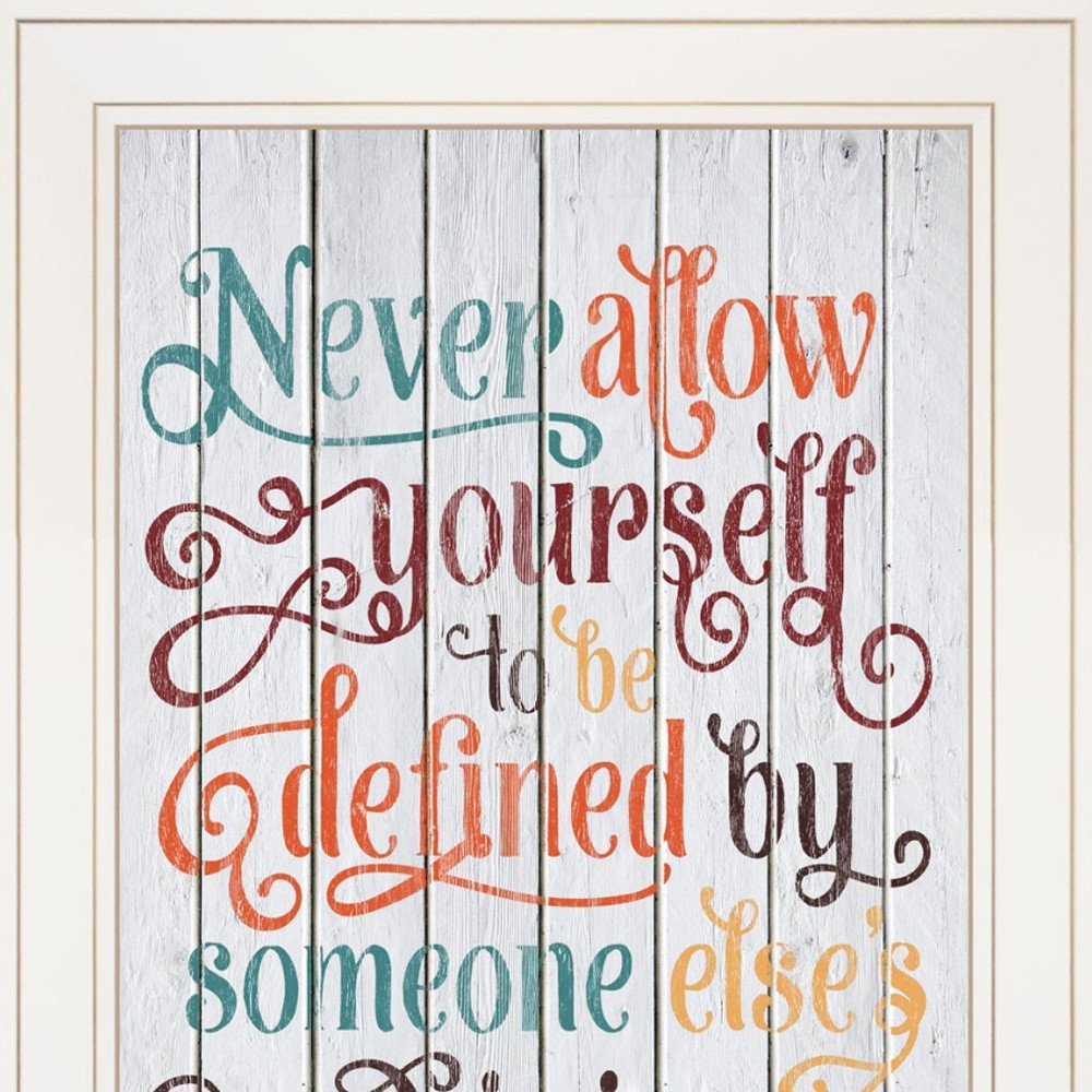 Set Of Two Who You Think 1 White Framed Print Wall Art — view 4