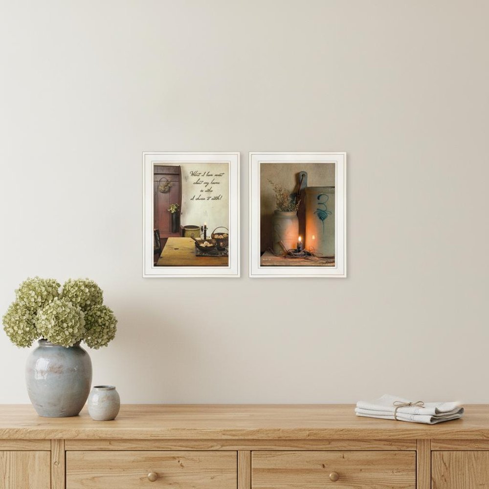 Set Of Two What I Love Most 1 White Framed Print Wall Art — view 5