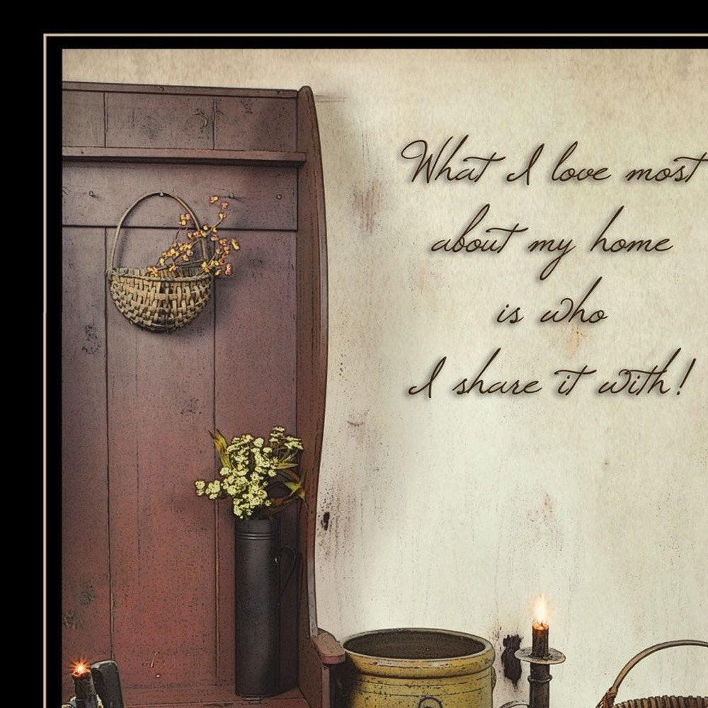 Set Of Two What I Love Most 2 Black Framed Print Wall Art — view 9