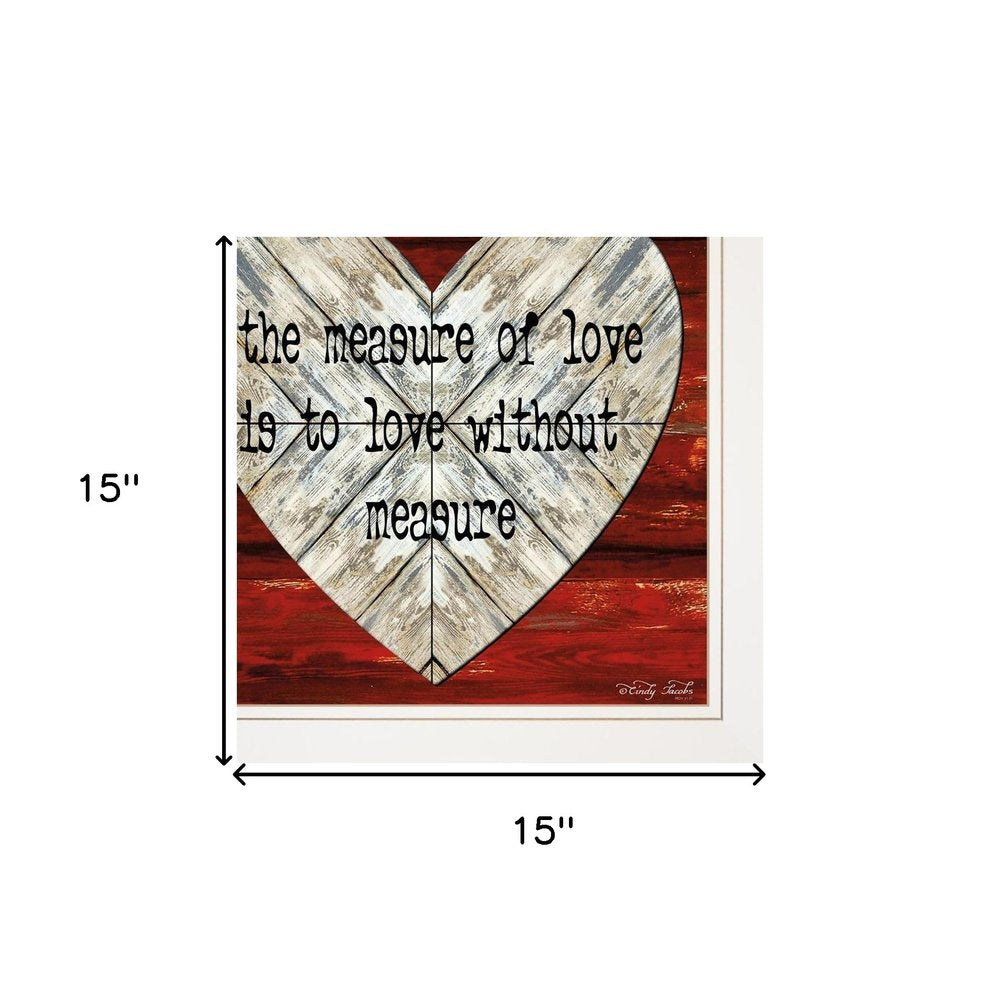 Set Of Two Love is Patient or Measure 1 White Framed Print Wall Art — view 7