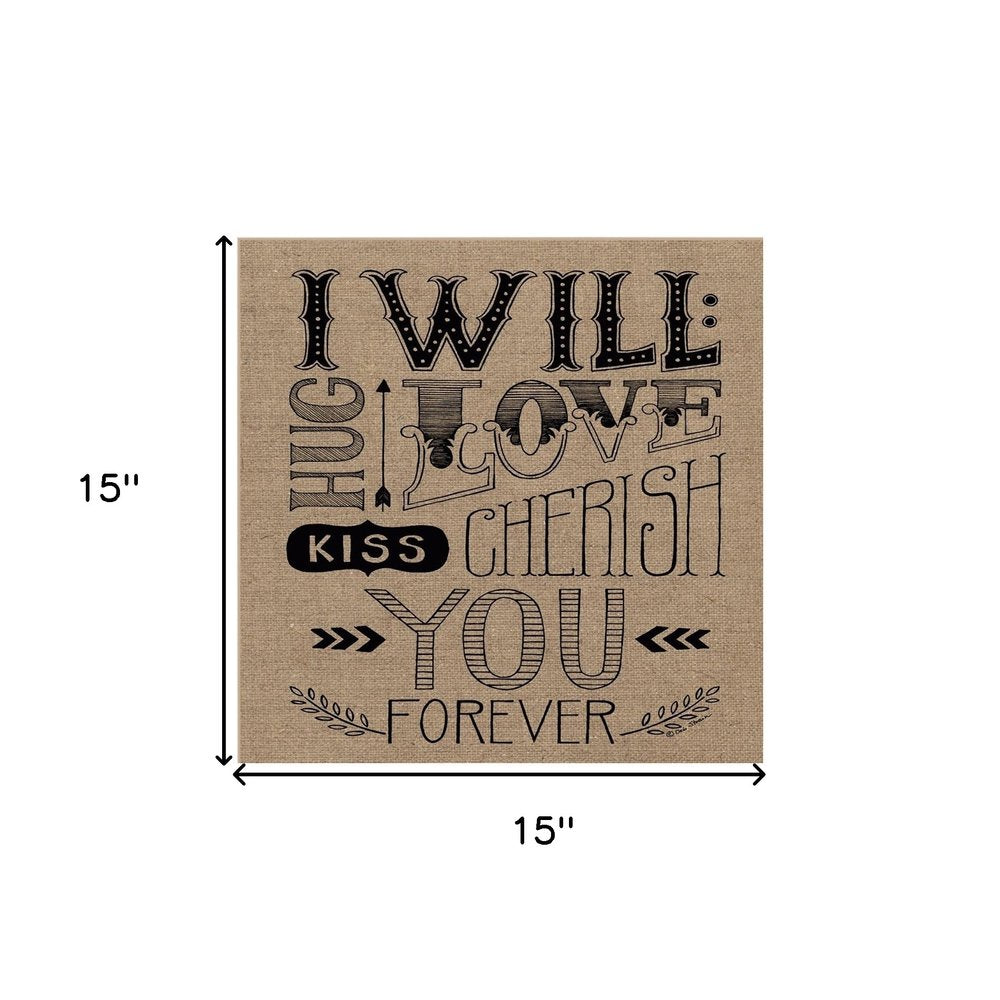 Set Of Two Hugs or Forever 1 White Framed Print Wall Art — view 10
