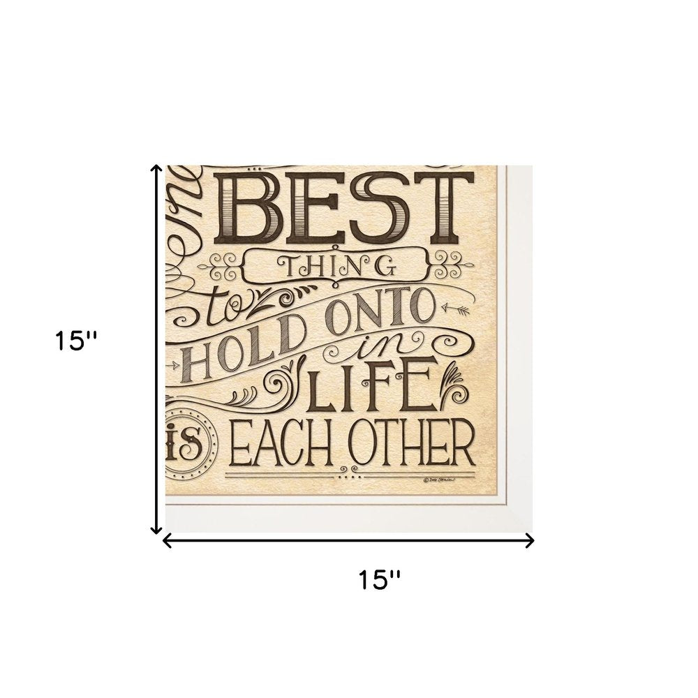 Set Of Two Together or Each Other 1 White Framed Print Wall Art — view 4