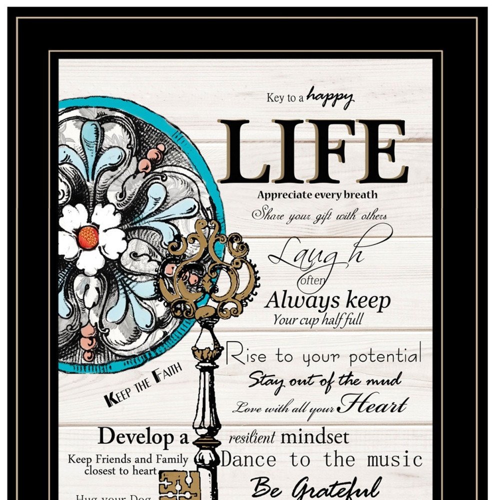 Set Of Two Life or Home 2 Black Framed Print Wall Art — view 4