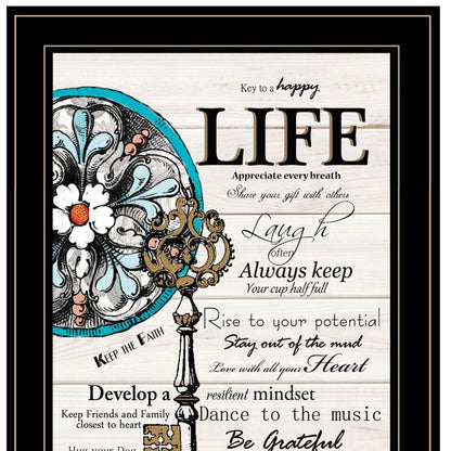 Set Of Two Life or Home 2 Black Framed Print Wall Art HomeRoots