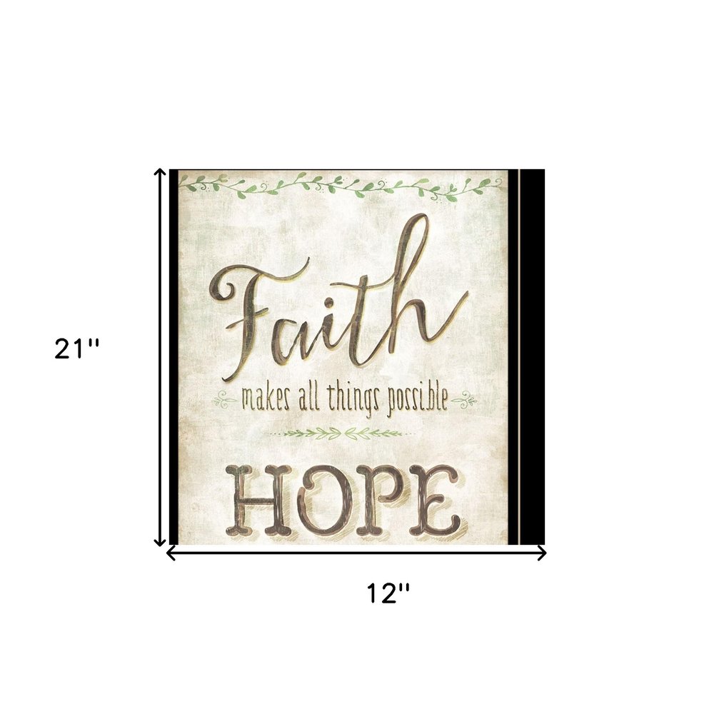 Set Of Two Faith or Believe 2 Black Framed Print Wall Art — view 5