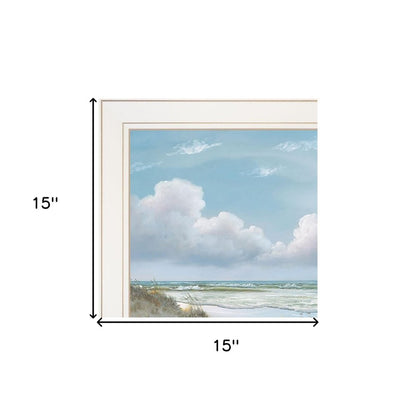 Set Of Three Beautiful Day III III White Framed Print Wall Art