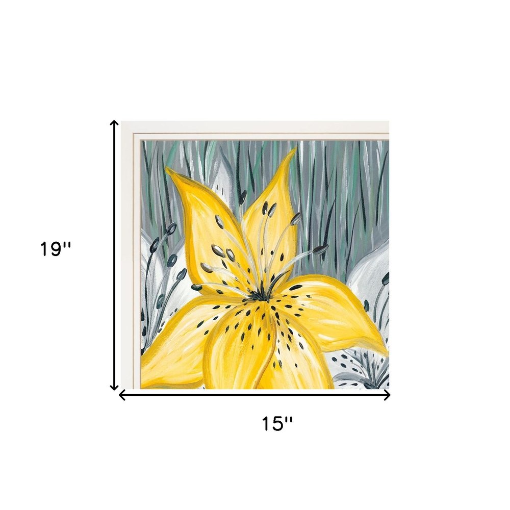 Set Of Two Tiger Lilies 1 White Framed Print Wall Art — view 5