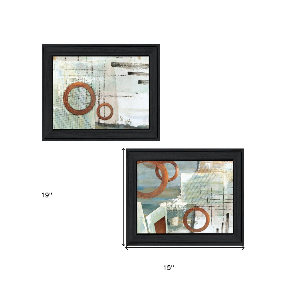 Set Of Two Balance this I and II 2 Black Framed Print Wall Art — view 3