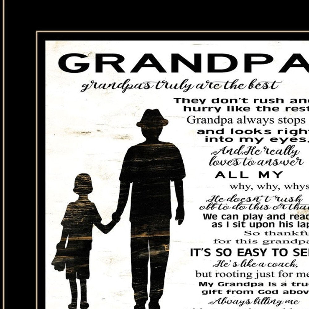 Set Of Two My Grandparents are the Best 1 Black Framed Print Wall Art — view 3