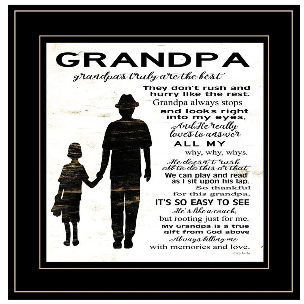 Set Of Two My Grandparents are the Best 1 Black Framed Print Wall Art — view 4