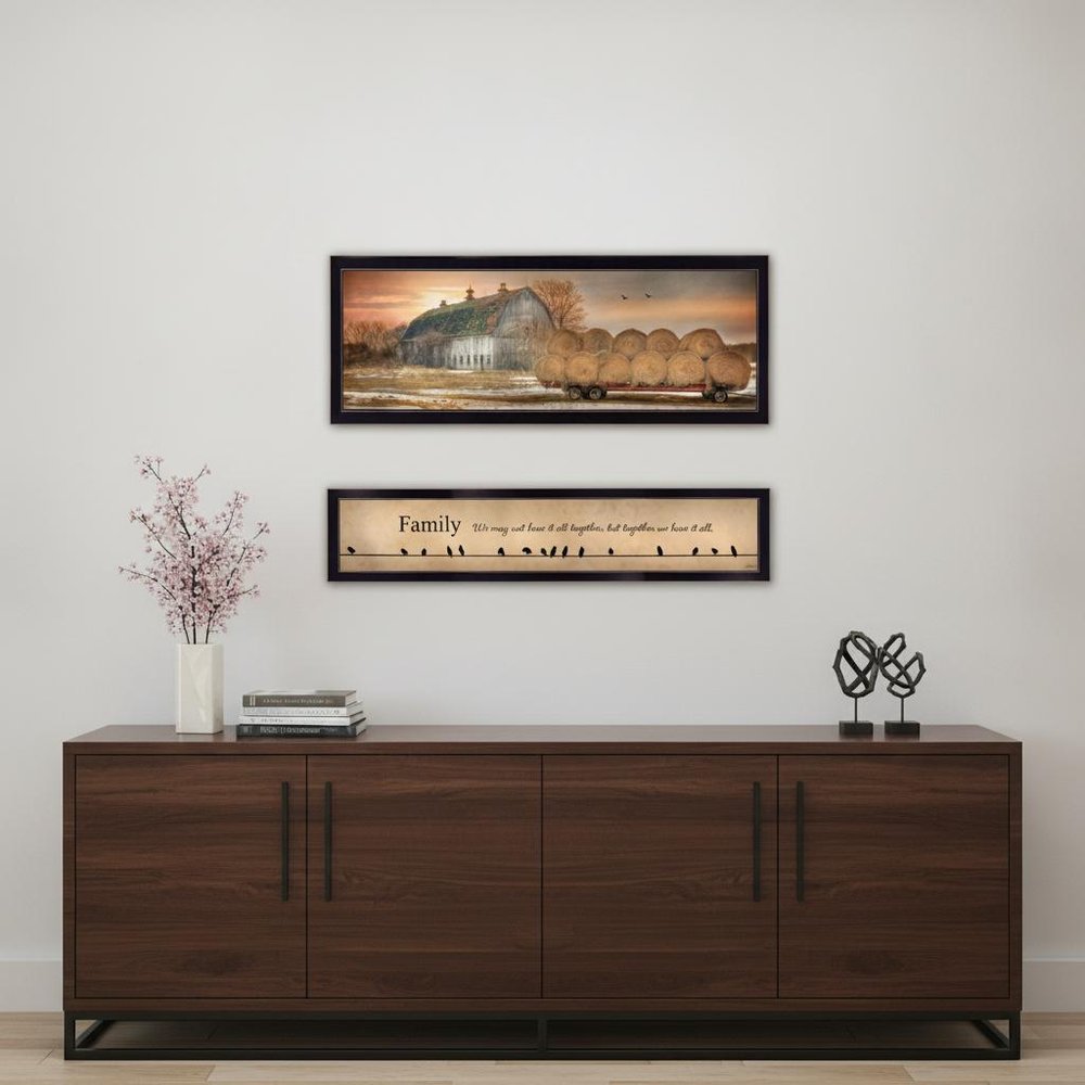 Set Of Two Together Blessed We Have It All 2 Black Framed Print Wall Art — view 7